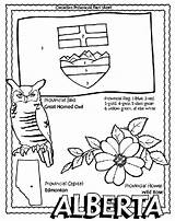 Coloring Pages Alberta Province Canadian Crayola Flag Provincial Canada Flowers Birds History Colouring Provinces Flags Kids Each Social Color Grade sketch template