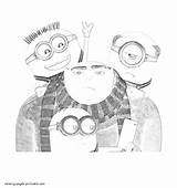 Coloring Pages Minions Printable Gru Despicable Print Look Other sketch template