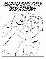 Coloring Father Pages Happy Fathers Daughter Daddy Printable Cards Kids Print Birthday Color Sheets Folding Activity Funny African American Printablee sketch template