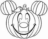 Coloring Pumpkin Pages Cute Halloween sketch template