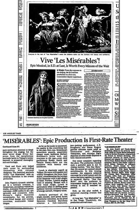 A Theatre Review For The 1991 Premiere San Diego