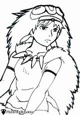 Coloring Pages Prodigy Princess Mononoke Template sketch template