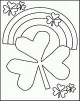 Coloring St Pages Printable Shamrock Patricks Kids Rainbow Patrick Sheets Shamrocks March Drawings Dye Print Tie Clipart Color Cliparts Preschool sketch template