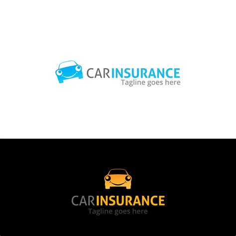 car insurance logo design  vector art  vecteezy