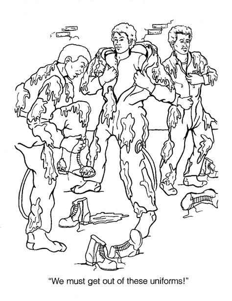 ghostbusters coloring pages sketch coloring page