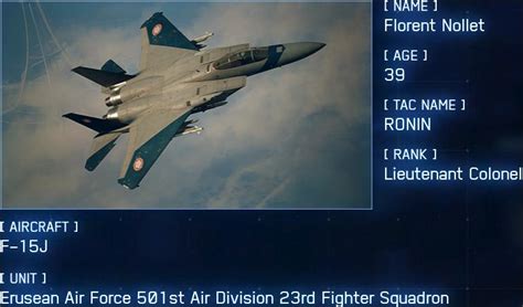 Ace Combat 7 Skies Unknown Named Aces Bird Of Prey Guide