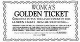 Wonka Willy Coloring Pages Ticket Golden Movie Chocolate Factory Roald Dahl Printables Family sketch template