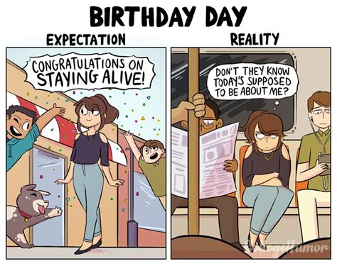 comics the expectations vs realities of birthdays