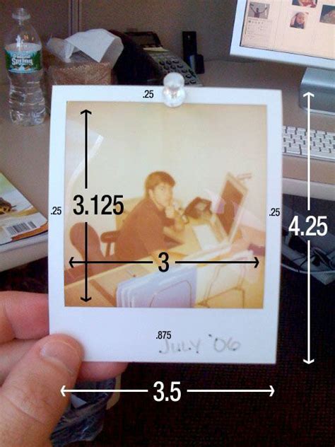 Polaroid Dimensions Polaroid Diy Diy Frame Polaroid