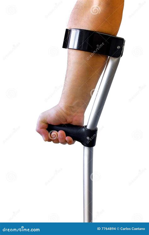 crutch stock photo image  care cripple bandage hurt