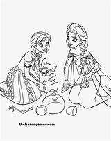 Elsa Coloring Anna Frozen Olaf Pages Color Ausmalbilder Colouring Ana Fun sketch template