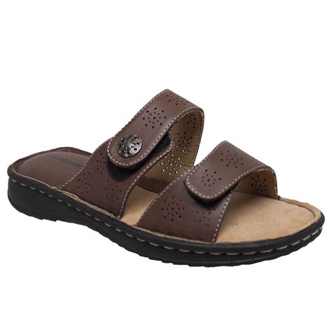 shaboom womens comfort  sandals brown walmartcom walmartcom
