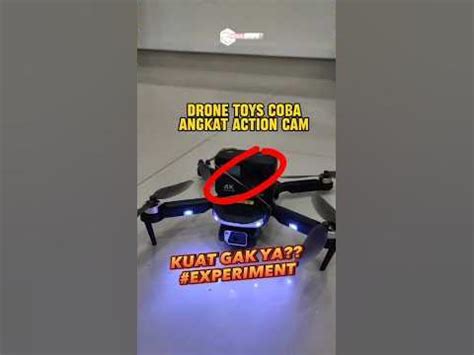 coba angkat action cam pake drone toys  experiment soulutips youtube