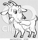 Goat Outline Coloring Illustration Rf Royalty Clipart Lal Perera sketch template