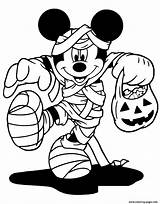Halloween Coloring Mouse Mummy Disney Pages Mickey Printable Color Print sketch template