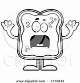 Jam Toast Clipart Screaming Mascot Coloring Cartoon Thoman Cory Vector Outlined Posters Prints Royalty Jelly Grape Jar Knife Plate 2021 sketch template