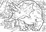 Triceratops Coloring Dinosaur Pages Printable Categories Supercoloring sketch template