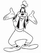 Goofy Coloring Pages Disney Mouse Mickey Printable Choose Board sketch template