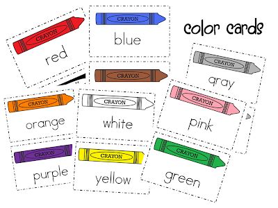wills kindergarten color words freebie