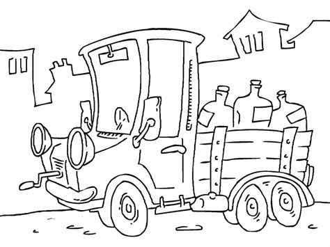 delivery truck coloring page coloring pages