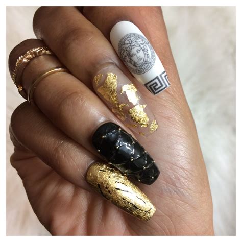 versace inspired press  nails naegel