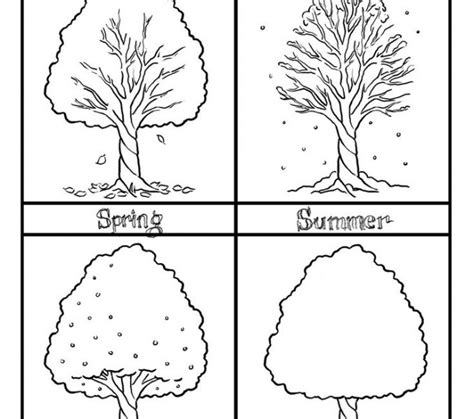 seasons coloring pages  kindergarten  getcoloringscom