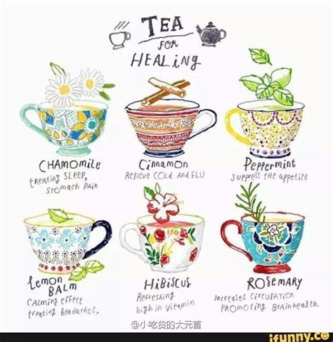 tea  healthing poster   types  cups