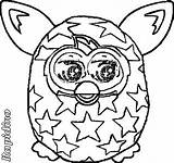 Furby Colorir Estrela sketch template