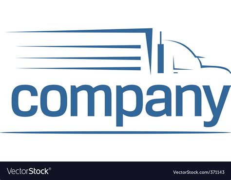 transport logo royalty  vector image vectorstock