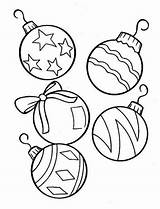 Christmas Coloring Pages Ornaments Tree Printable Ornament Ball Decorations Balls Drawing Lights Decoration Lovely Kids Color Print Rocks Drawings Sheets sketch template