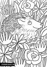 Prickly Inktober Coloring Värityskuva Optimimmi sketch template