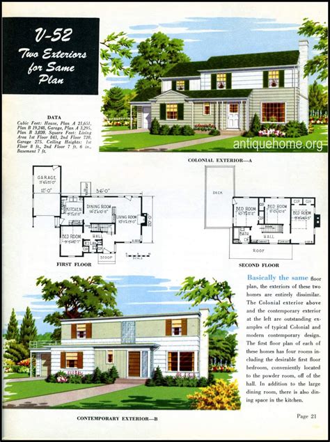 ranch style homes  national plan service  antiquehomeorg house styles vintage