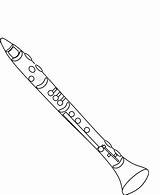 Clarinet Clarine sketch template
