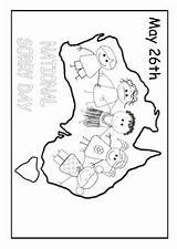 Colouring Activities Aboriginal Kids History Pages Torres Strait Resources Printable Islander Flag Sorry National Week Australia Teachezy Theme Naidoc Culture sketch template