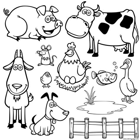 farm animal coloring pages faces coloring pages