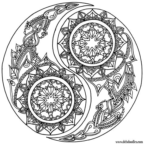 yin  coloring page  welshpixie  deviantart