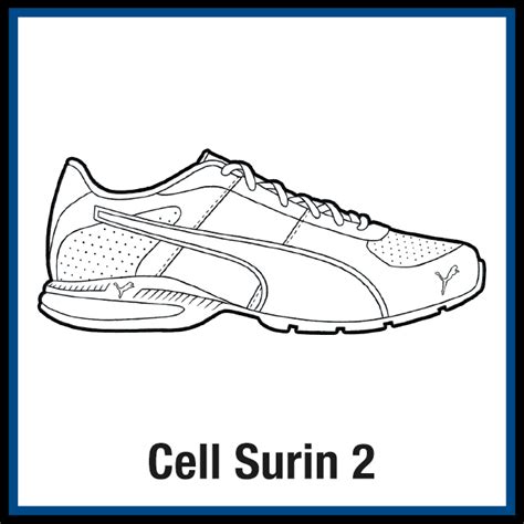 puma cell surin  sneaker coloring page created  kicksart