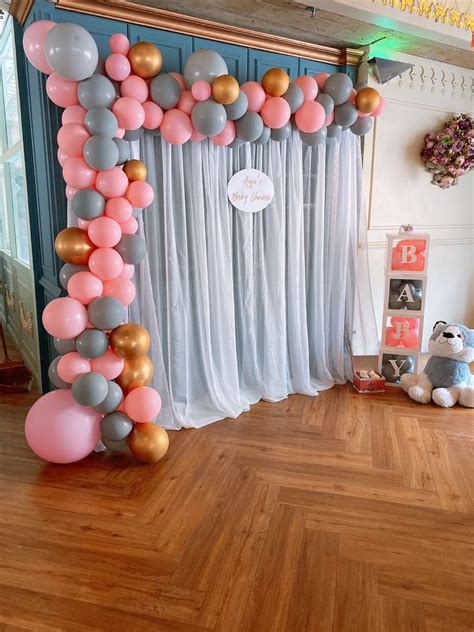 pin  baby shower backdrop