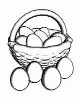 Egg Chicken Coloring Drawing Pages Basket Put Carton Eggs Netart Print Color Getdrawings Getcolorings sketch template