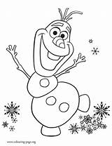 Olaf Coloring Christmas Pages Getcolorings Sheet sketch template