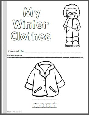 winter coloring pages mamas learning corner