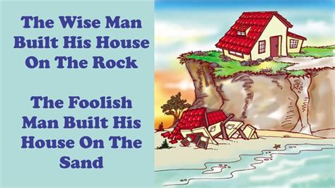 wise man built  house   rock childrens bible story youtube