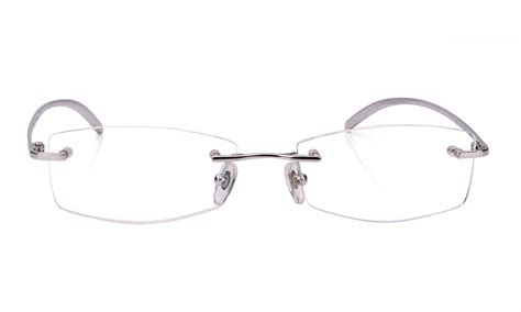 Agstum Rimless Frame Pure Titanium Classic Prescription Eyeglasses
