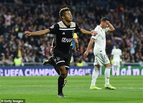 real madrid  ajax  score champions league    leg daily mail