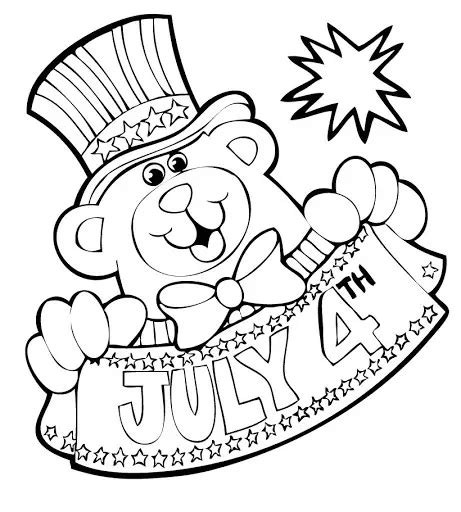 july coloring pages printable  kids toddlers july