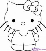 Easy Draw Drawings Drawing Cute Trace Kitty Hello Step Funny Things Kids Simple Cool Cliparts Google Tracing Clipart Pages Big sketch template