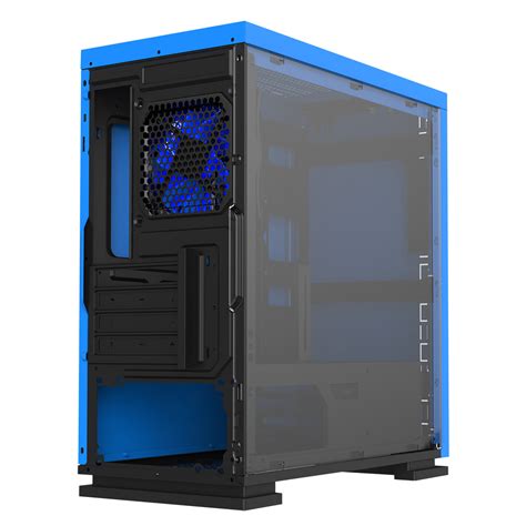 Gamemax Game Max Expedition Blue Gaming Matx Pc Case Rear Led Fan
