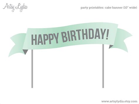 items similar  custom cake banner printable cake topper diy party
