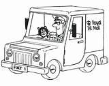 Pat Postman Mail Pages Coloring Royal Car Colouring Truck Ride Drawing Getdrawings Color His God sketch template