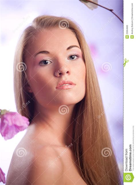 portrait of lovely woman stock image image of face